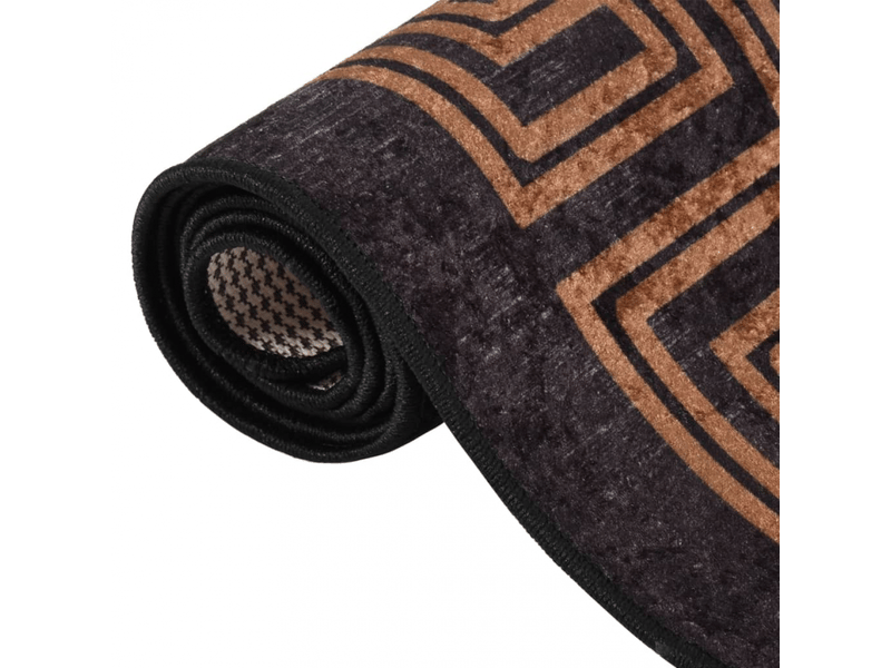  Tapis antidérapant lavable noir et or 80x150 cm - comfortxl - 337928 337928 - Conforama C
