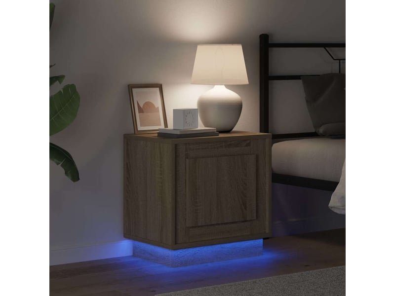 Table de chevet - cabinet de chevet - table de nuit chêne sonoma 44 x 34,5 x 45 cm - Conforama C