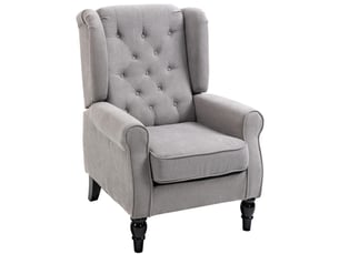 Fauteuil fixe <strong>STILVORA</strong> <strong></strong> Polyester gris vendu A l'unité