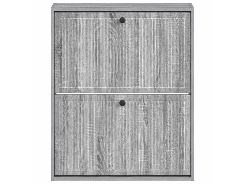  Meuble à chaussures mural, armoire à chaussures ede 71x17x86 cm sonoma gris  - Conforama D