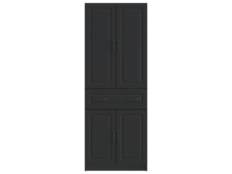  Buffet - ensemble de meubles 2 pc noir bois d'ingénierie  - Conforama E