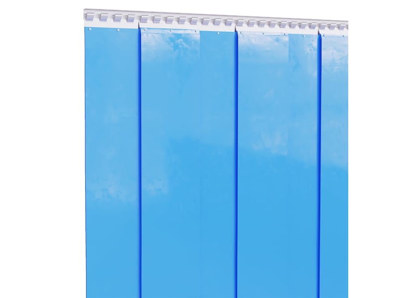  Rideau de porte bleu 200 mmx1,6 mm 10 m pvc cf43607  - Conforama C