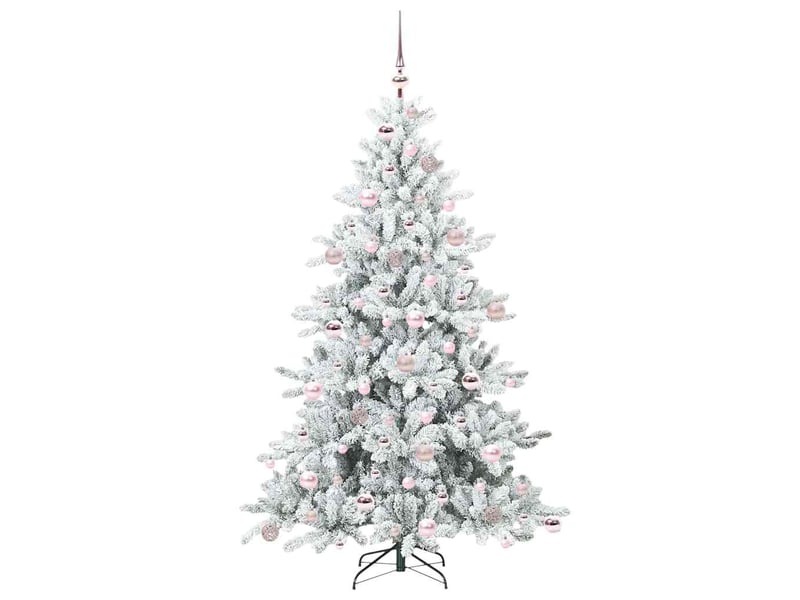 Sapin de noël - arbre de noël artificiel à branches articulées blanc 180 cm - Conforama D