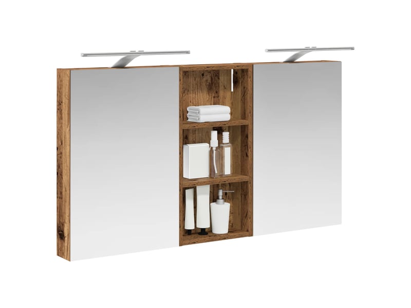  Ensemble de meubles de salle de bain 3 pcs 110x10.5x60.5 cm shl1463  - Conforama C