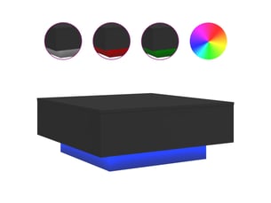 Table basse rectangulaire coloris noir  