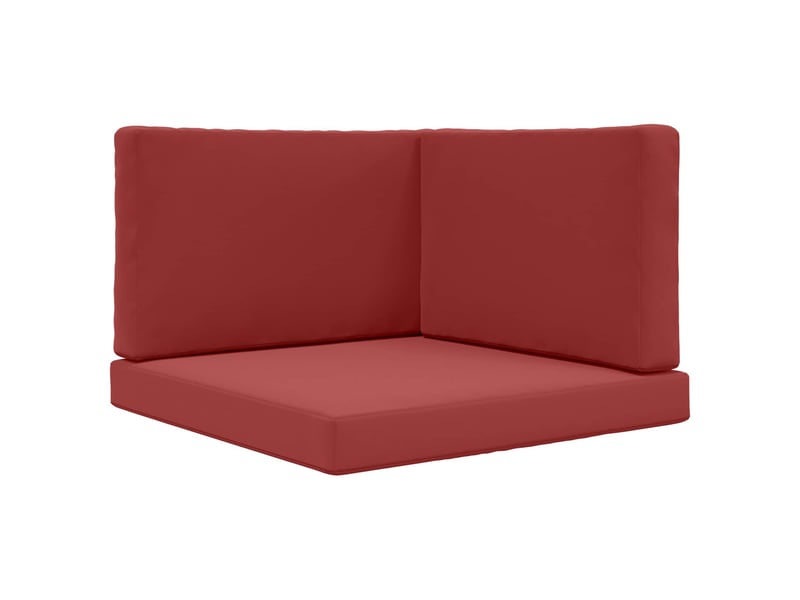 Coussin de canapé d'extérieur, coussin de chaise polyester bordeaux 80 x 80 cm cf54055  - Conforama A
