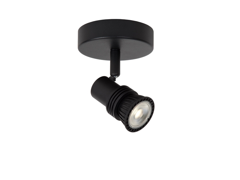Plafonnier applique murale 1xgu10 40 w noir - lucide - kianti  - Conforama A
