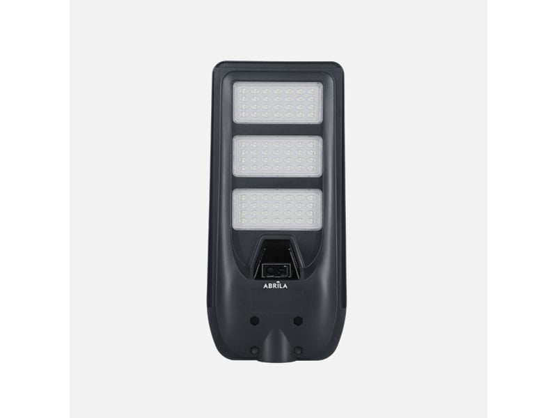 Lampadaire solaire led fabrilamp bazan 200 w 2890 lm 6500 k ip65 gris 263382028 - Conforama A