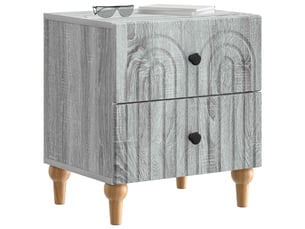 Table de chevet 2 pièces sonoma gris 43 x 34,5 x 48 cm