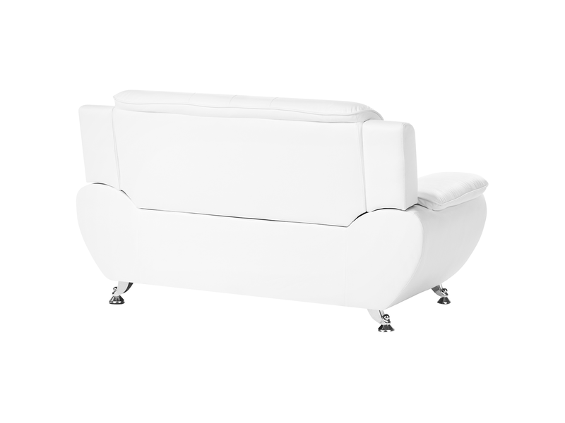 Canapé 2 places leira cuir pu blanc  - Conforama E