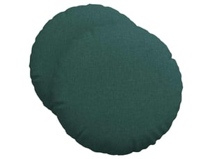 Lot de 2 coussins de siège, coussins décoratifs tissu vert foncé ø50 x 19 cm cf59875