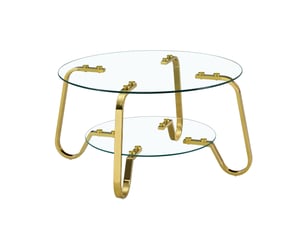 Table basse coloris doré