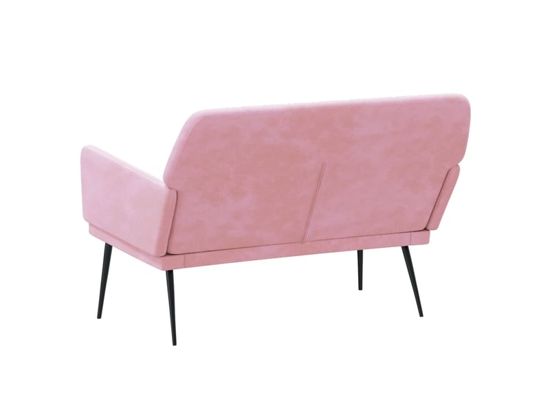  Banc chambre, banc de lit rose 108x79x79 cm velours shl34707  - Conforama E