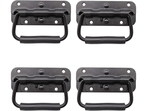 Poignées de boîte en métal pliantes, poignées de rechange pour boîte à outils ou boîte de rangement, 100 x 41 mm.