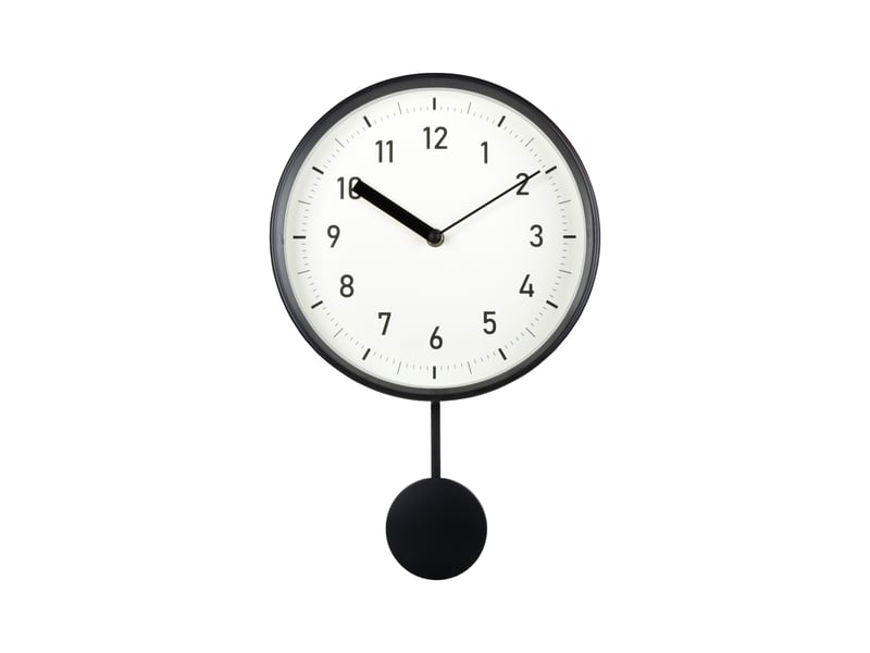  Horloge pendule noir 25x37cm  - Conforama A