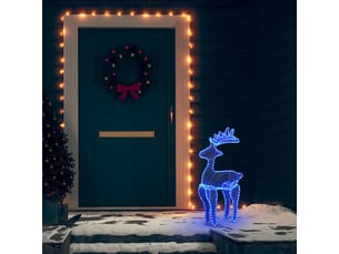 Décoration de noël de renne avec maille 306 led 60x24x89 cm