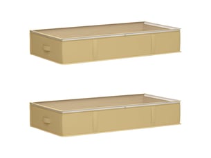 Boîte de rangement avec fenêtre transparente 2 pcs tissu intissé shl1703