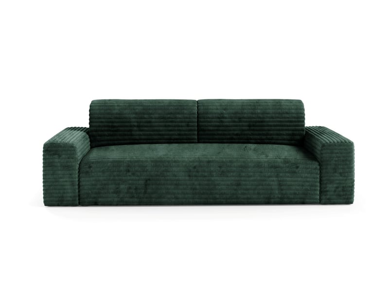  Canapé coco avec fonction de couchage couleur : tilia vert fonce  - Conforama B