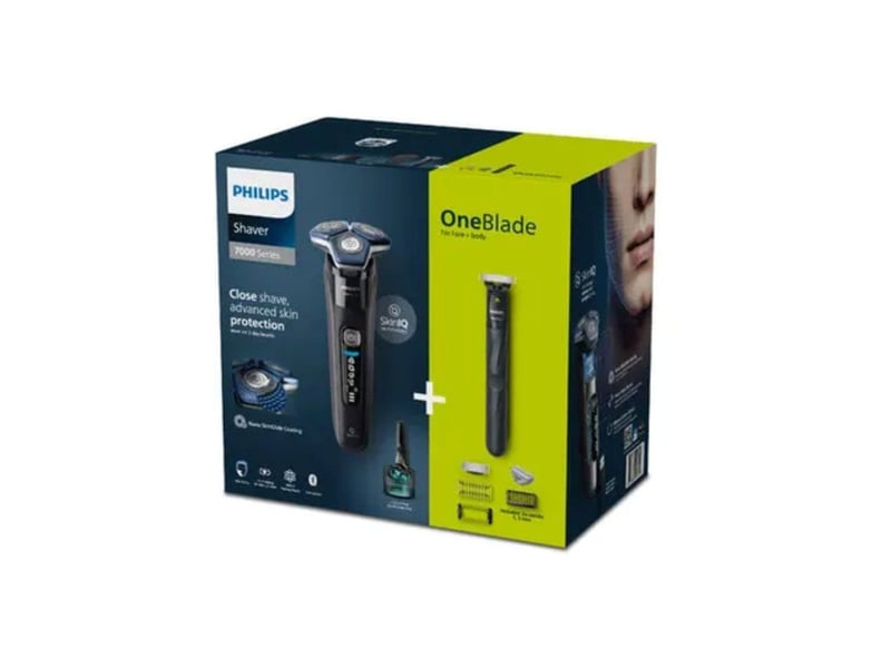  Rasoir electrique rotatif wet dry series 7000 s788678 noir 3 lames 60 min etanche AAAJA06762 - Conforama B