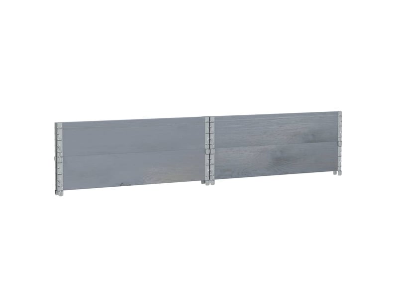  Jardinière - bac à fleurs gris 100x100 cm bois de pin massif  - Conforama E