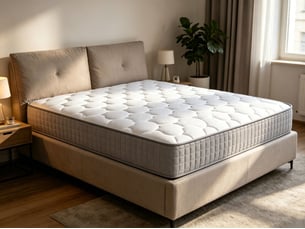 Matelas 160x200 cm <strong>BGSRYAO</strong>  <strong></strong> Ressorts ensachés + mousse soutien Medium épaisseur 25 cm