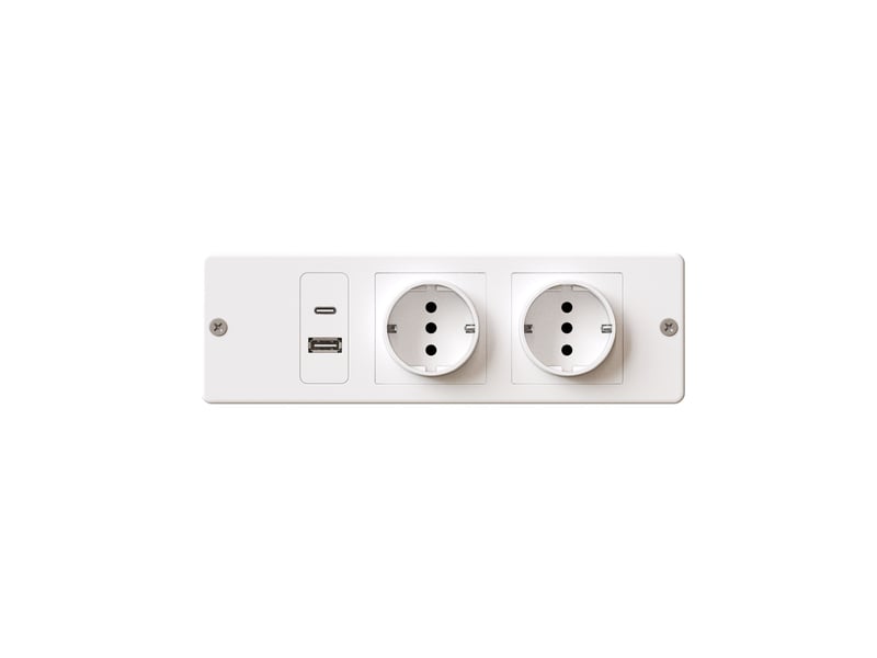  Buffet haut 120x40x176 cm blanc en mdf, verre et métal, led, prises usb, rangement cuisine  - Conforama E