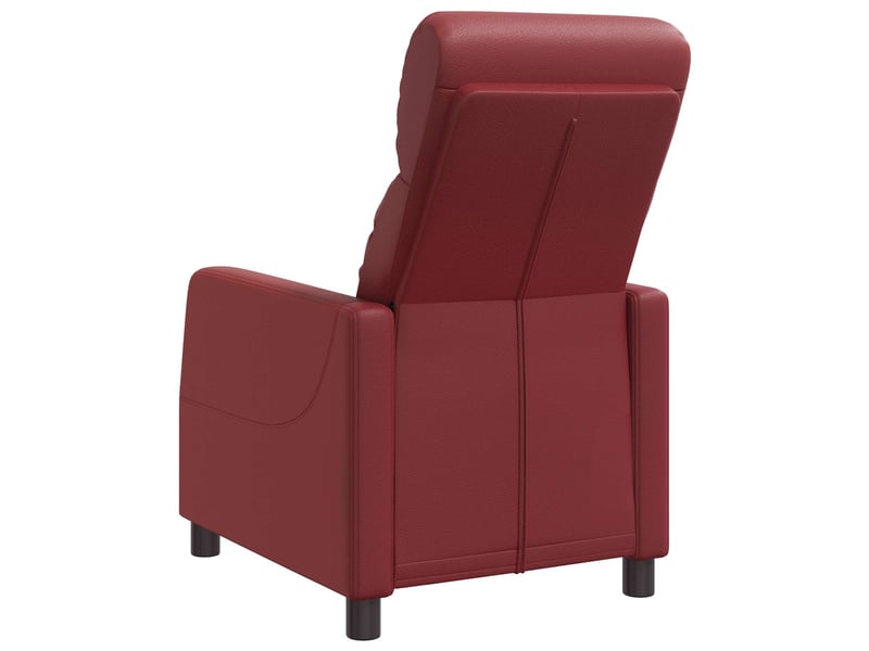  Vidaxl fauteuil inclinable bordeaux simili cuir  - Conforama E