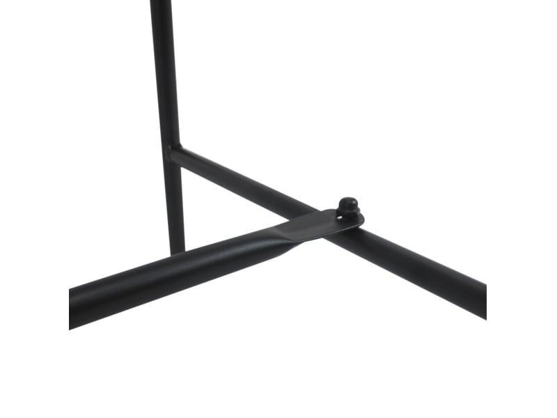  Banc de jardin 2 places en métal 107 x 55,5 x 90,5 cm – noir – résistant aux intempéries pour extérieur  - Conforama D