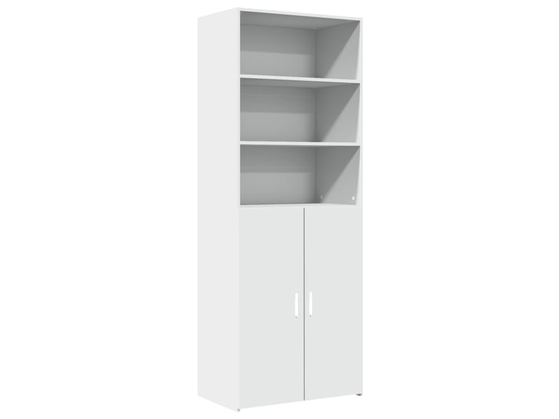  Buffet haut - bahut - meuble de rangement blanc 70x42,5x185 cm bois d'ingénierie  - Conforama A