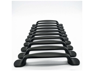 Poignée pour porte coulissante - poignée pour meuble - aluminium - 10 pièces - 128mm - noir