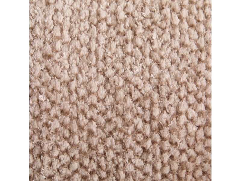  Fauteuil convertible modenvie rond avec accoudoirs et coussins, mousse dense, revêtement polyester marron, 190,5 x 138 x 63 cm  - Conforama E