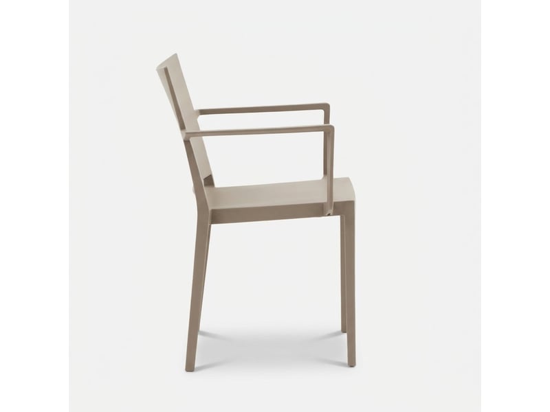  Lot de 2 chaises avec accoudoirs intérieur et extérieur vigo - beige  - Conforama D