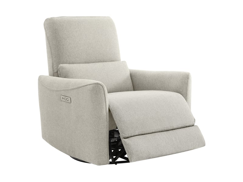  Fauteuil relax électrique pivotant 270° – usbtype-c, en tissu,dossier 135°, charge 159 kg-gris  - Conforama A