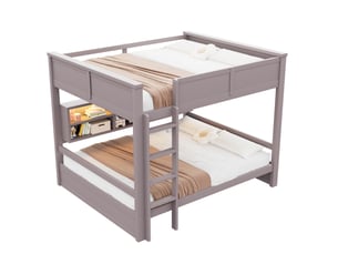 Lit superposé 160x200 cm <strong>OKWISH</strong>  <strong></strong> coloris marron
