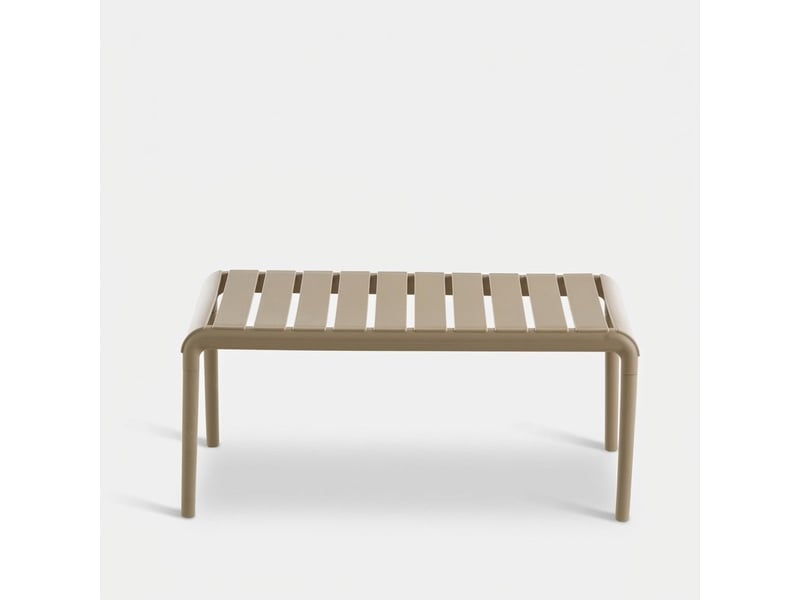  Table basse de salon et jardin en polypropylène arnad - gris tourterelle  - Conforama C