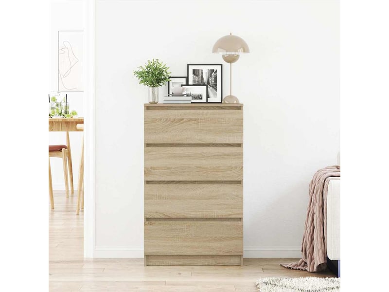  Buffet - bahut - meuble de rangement chêne sonoma 60x35x98,5 cm bois d'ingénierie  - Conforama C