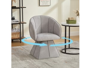 Fauteuil fixe pivotant  <strong>HAUSS SPOLE</strong> <strong></strong> Tissu gris vendu A l'unité