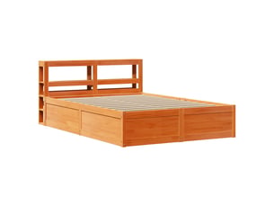 Lit 2 places 135x190 cm    coloris marron