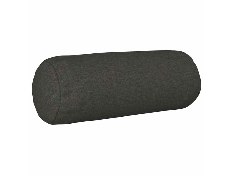  Lot de 6 housses de coussin heerlen gris foncé ø 15 x 40 cm tissu cf49643  - Conforama A