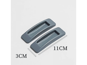 4 poignées pour portes coulissantes de 11 x 3 x 1,4 cm, pour meubles, armoires, faciles à installer, auto-adhésives