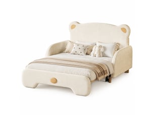 Lit gigogne 140x200 cm HAVRYA coloris beige