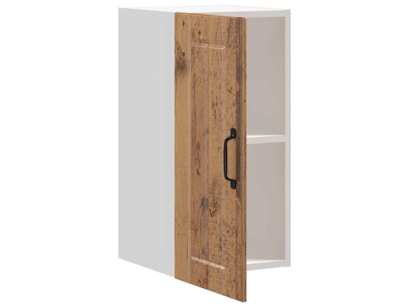 Meuble de rangement, armoire murale de cuisine lucca vieux bois bois ingénierie shl4216 - Conforama E