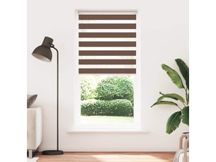 Store zèbre, store de fenêtre marron 95x230 cm largeur du tissu 90,9 cm polyester cf48746