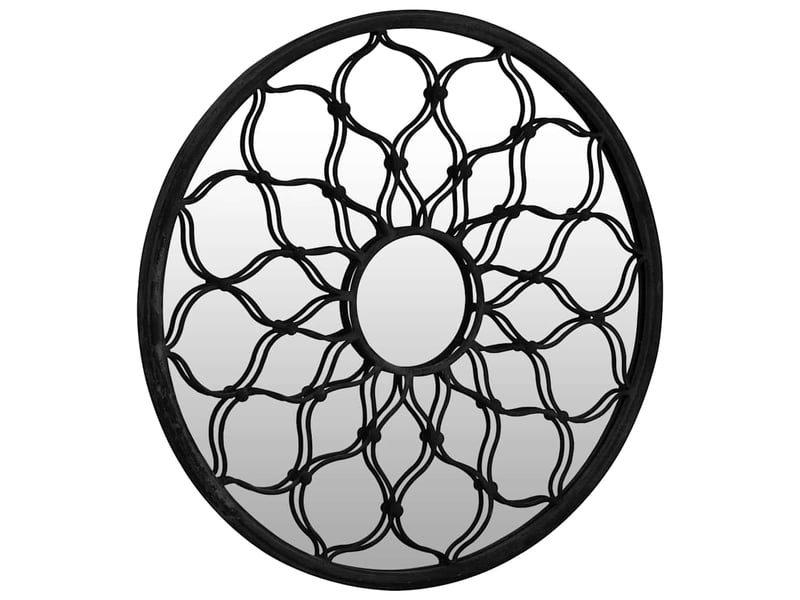  Miroir, miroir décoratif noir 40x3 cm fer pour utilisation à l'intérieur cf62893  - Conforama C