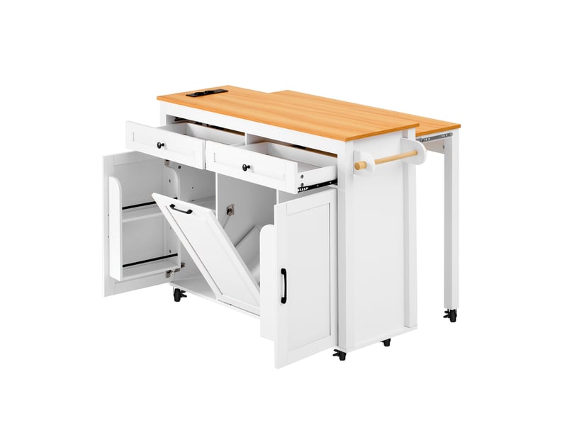  Desserte 3 portes 2 tiroirs coloris blanc mdf desserte blanc - Conforama A