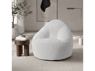 Fauteuil fixe <strong>ALTOBUY</strong> <strong>AMORY</strong> Tissu blanc vendu A l'unité