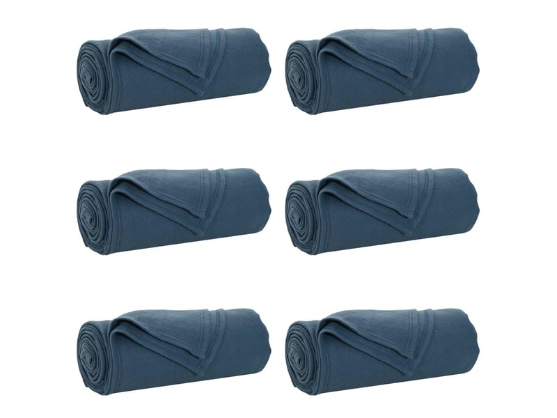  Couverture jetée de canapé 6 pcs bleu marine 200x150 cm 2.52 kg  - Conforama A