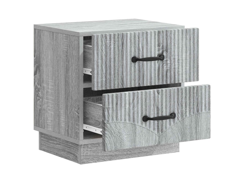  Table de chevet - cabinet de chevet - table de nuit 2 pc sonoma gris 43 x 34,5 x 44,5 cm  - Conforama E