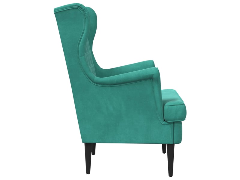 Vidaxl fauteuil turquoise velours - Conforama E