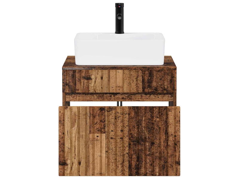  Ensemble de mobilier de salle de bain bois ancien cf64601  - Conforama C
